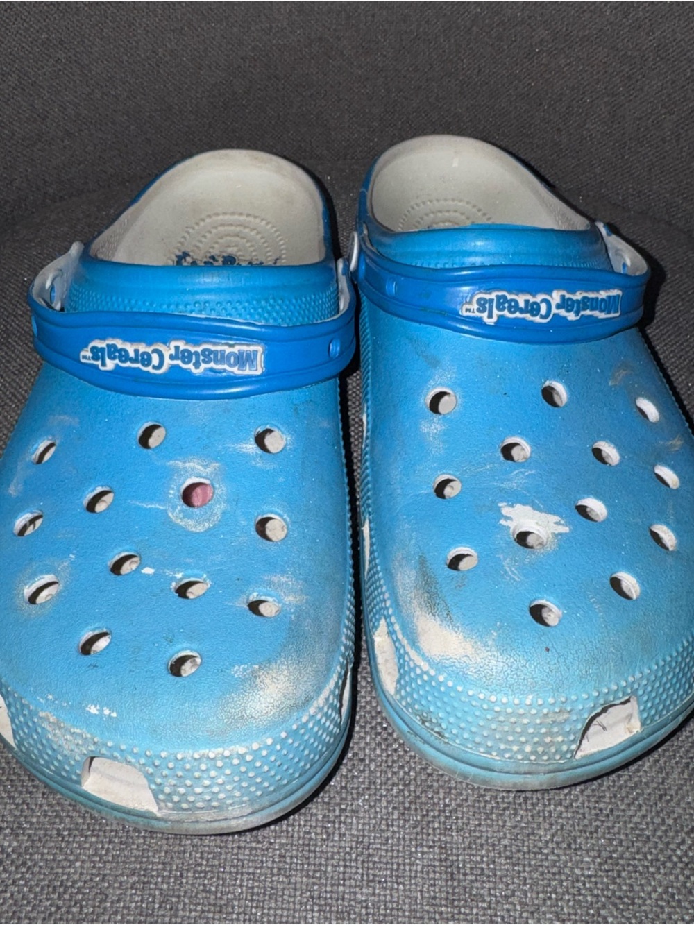 CROCS Boys Blue Slip-On Clogs with Heel Strap